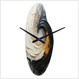 Infinite Motion IV - Asymmetric Metal Wall Clock