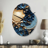 Liquid Ink Spiral V - Asymmetric Metal Wall Clock