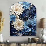Liquid Ink Spiral I - Asymmetric Metal Wall Clock
