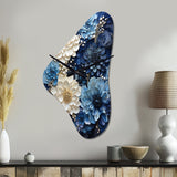Liquid Ink Spiral I - Asymmetric Metal Wall Clock