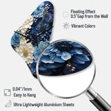 Liquid Ink Spiral I - Asymmetric Metal Wall Clock