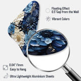 Liquid Ink Spiral I - Asymmetric Metal Wall Clock