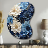 Liquid Ink Spiral I - Asymmetric Metal Wall Clock
