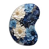 Liquid Ink Spiral I - Asymmetric Metal Wall Clock