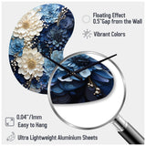 Liquid Ink Spiral I - Asymmetric Metal Wall Clock