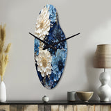 Liquid Ink Spiral I - Asymmetric Metal Wall Clock