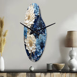 Liquid Ink Spiral I - Asymmetric Metal Wall Clock