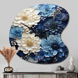 Liquid Ink Spiral I - Asymmetric Metal Wall Clock