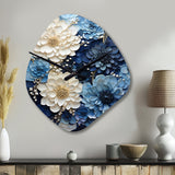 Liquid Ink Spiral I - Asymmetric Metal Wall Clock