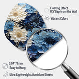Liquid Ink Spiral I - Asymmetric Metal Wall Clock