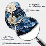 Liquid Ink Spiral I - Asymmetric Metal Wall Clock