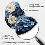 Liquid Ink Spiral I - Asymmetric Metal Wall Clock
