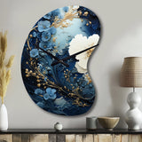 Liquid Ink Spiral II - Asymmetric Metal Wall Clock