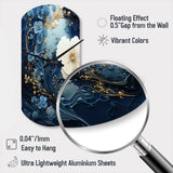 Liquid Ink Spiral II - Asymmetric Metal Wall Clock