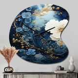 Liquid Ink Spiral II - Asymmetric Metal Wall Clock