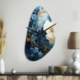 Liquid Ink Spiral II - Asymmetric Metal Wall Clock