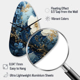 Liquid Ink Spiral II - Asymmetric Metal Wall Clock