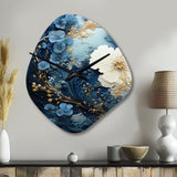 Liquid Ink Spiral II - Asymmetric Metal Wall Clock
