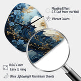 Liquid Ink Spiral II - Asymmetric Metal Wall Clock