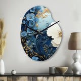 Liquid Ink Spiral II - Asymmetric Metal Wall Clock