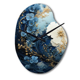 Liquid Ink Spiral II - Asymmetric Metal Wall Clock