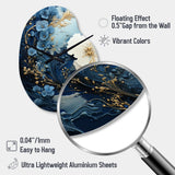 Liquid Ink Spiral II - Asymmetric Metal Wall Clock