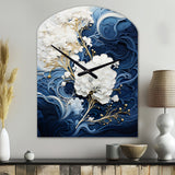 Liquid Ink Spiral III - Asymmetric Metal Wall Clock