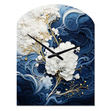 Liquid Ink Spiral III - Asymmetric Metal Wall Clock