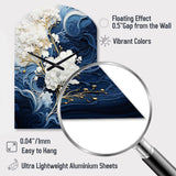 Liquid Ink Spiral III - Asymmetric Metal Wall Clock
