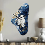 Liquid Ink Spiral III - Asymmetric Metal Wall Clock