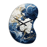 Liquid Ink Spiral III - Asymmetric Metal Wall Clock