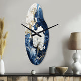Liquid Ink Spiral III - Asymmetric Metal Wall Clock