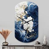 Liquid Ink Spiral III - Asymmetric Metal Wall Clock