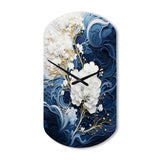 Liquid Ink Spiral III - Asymmetric Metal Wall Clock