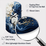 Liquid Ink Spiral III - Asymmetric Metal Wall Clock