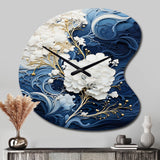 Liquid Ink Spiral III - Asymmetric Metal Wall Clock