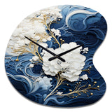 Liquid Ink Spiral III - Asymmetric Metal Wall Clock