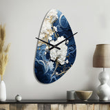 Liquid Ink Spiral III - Asymmetric Metal Wall Clock