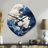 Liquid Ink Spiral III - Asymmetric Metal Wall Clock