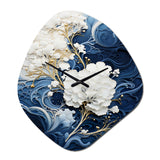 Liquid Ink Spiral III - Asymmetric Metal Wall Clock