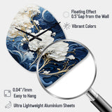 Liquid Ink Spiral III - Asymmetric Metal Wall Clock