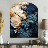 Liquid Ink Spiral IV - Asymmetric Metal Wall Clock