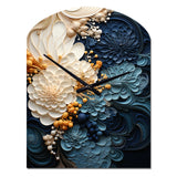 Liquid Ink Spiral IV - Asymmetric Metal Wall Clock