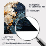 Liquid Ink Spiral IV - Asymmetric Metal Wall Clock