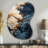 Liquid Ink Spiral IV - Asymmetric Metal Wall Clock