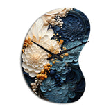 Liquid Ink Spiral IV - Asymmetric Metal Wall Clock