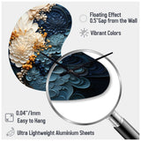 Liquid Ink Spiral IV - Asymmetric Metal Wall Clock