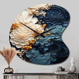 Liquid Ink Spiral IV - Asymmetric Metal Wall Clock