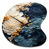 Liquid Ink Spiral IV - Asymmetric Metal Wall Clock