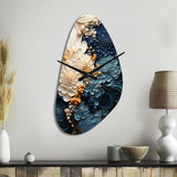 Liquid Ink Spiral IV - Asymmetric Metal Wall Clock